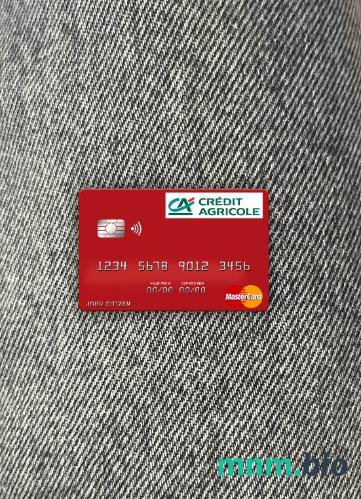 France Credit Agricole bank wygląd zdjęcia mastercard skan PSD + zdjęcie
